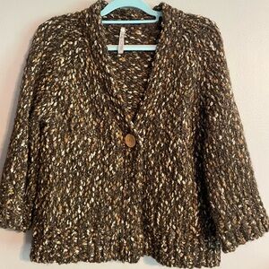 Leo & Nicole Wool Blend Pebble Fall Sweater, Size L